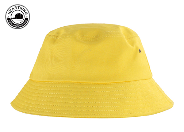 Back of Custom Orange Cotton Bucket Hat