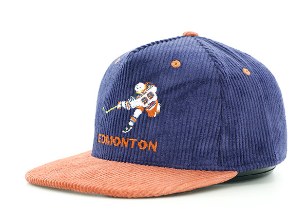 Slant of Custom Embroidered Corduroy Hat