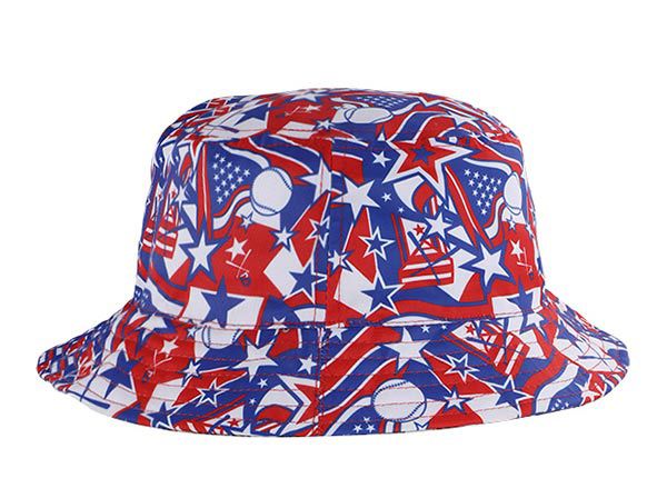 Side of Multi Colorful Bucket Hat