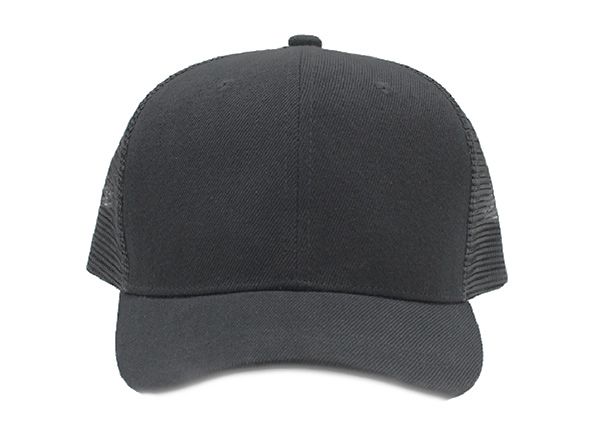 Leather Snapback Hat Hip Hop Baseball Cap Trucker Mesh Solid Plain