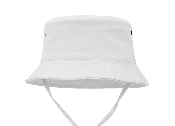 Wholesale Plain White Bucket Hat With String
