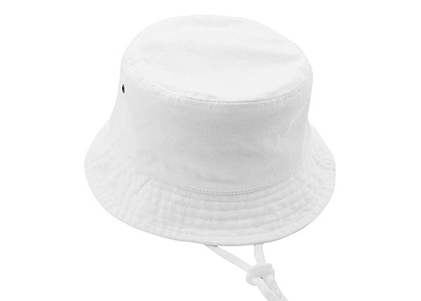 Blank Bucket Fishing Hat - White - Large / X-Large 